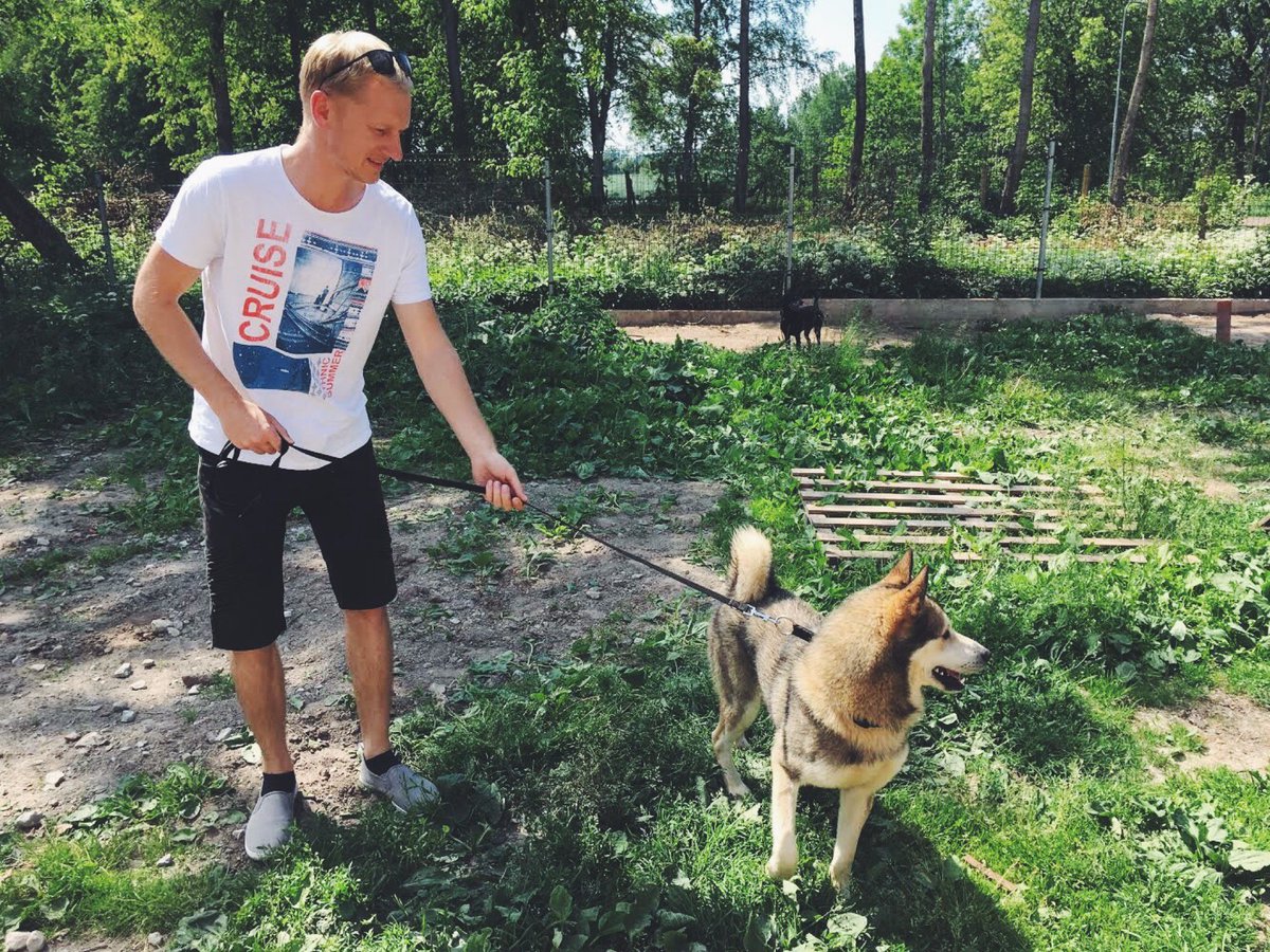 versada_team's tweet photo. Wonderful weather in Lithuania! ☀️ Today we visited animal shelter VšĮ Penkta koja. We walked some dogs, gave them treats and spent time outside the city and offices. This time was delightful! 😊 We encourage you to visit them as well! #Versada #Team #GreatTime https://t.co/ghS5pgUX0C