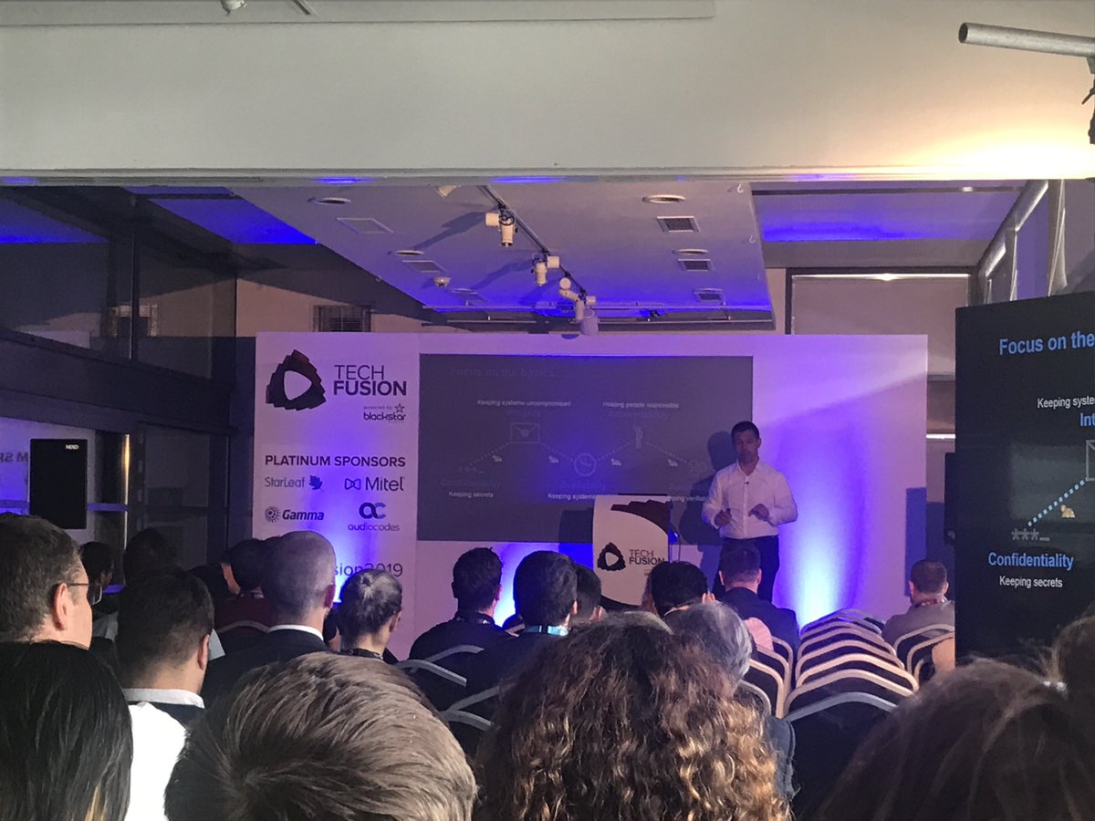 GemaltoUK's tweet image. Focus on the #infosec basics. @Hart_Jason  at #techfusion2019