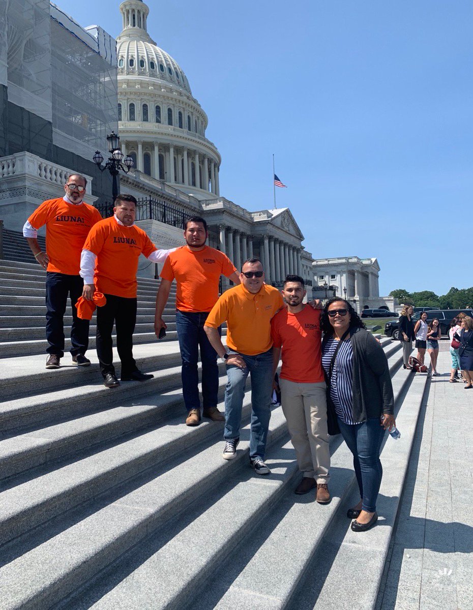 LIUNA's tweet photo. Yesterday #LIUNA members from Local 77, Local 202 and LNEROF were on the Hill, making sure members of Congress voted YES on H.R. 6, the #DreamandPromiseActNow. #FeelThePower https://t.co/ahElNsxOVJ