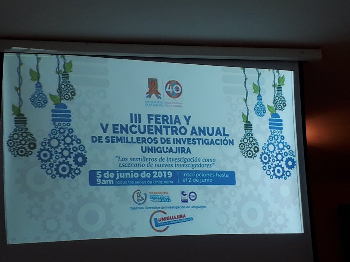 GaletLuz's tweet photo. #EISIUNIGUAJIRA2019
#UniguajiraMaicao empoderandonos en la investigación https://t.co/5pILbFiWZO