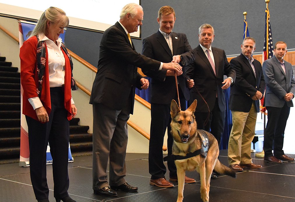 duqedu's tweet photo. Duquesne was very proud to host the @MediServiceDogs Passing of the Leash Ceremony yesterday where four new recipients of service dogs were recognized and shared their stories. https://t.co/eYBkBUg0Ap