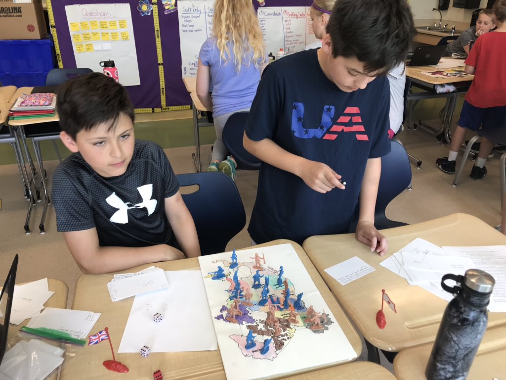 GC5thGrade's tweet photo. Math board game creation! #mrslarowe @GordonCreekElem https://t.co/9Cv1rFTf1h
