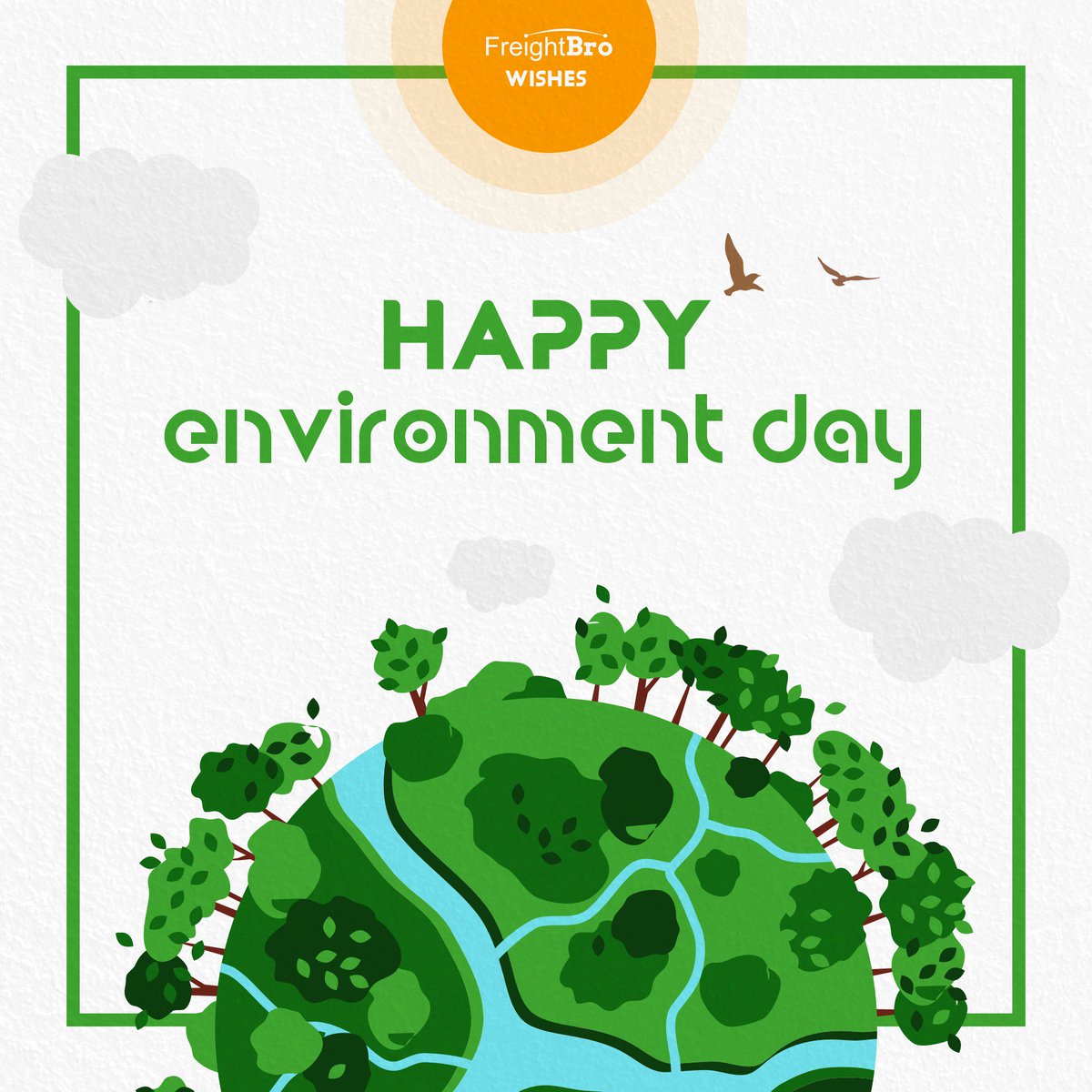 freightify_'s tweet photo. #FreightBro wishes you all a Happy #WorldEnvironmentDay !
#environment #gogreen #pollution #globalwarming #mothernature #planetearth #savenature #savetrees https://t.co/buXWhh8eRd