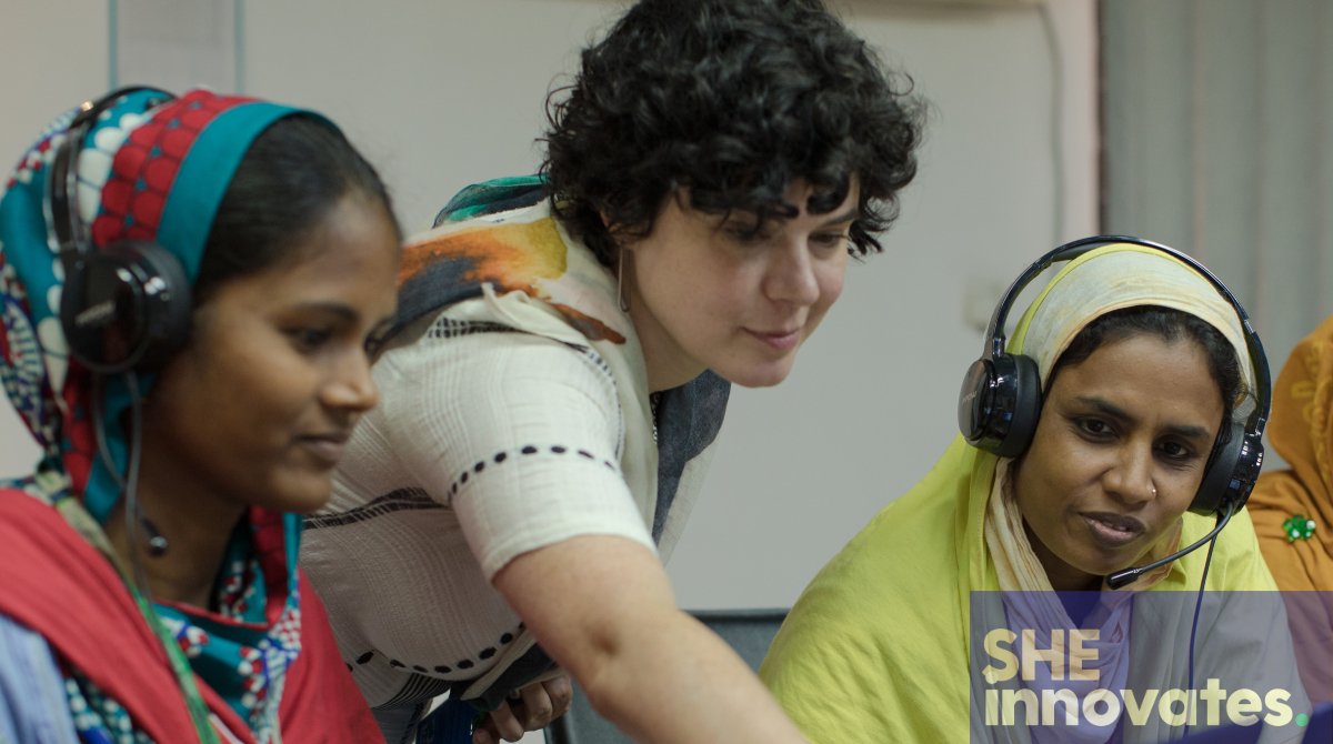 "In a male-dominated industry, women play an important role in proposing solutions to issues that are often overlooked." - @sarahkrasley CEO <a href="/EverybodyShimmy/">Shimmy Technologies</a> Technologies. Learn more: bit.ly/2HhRMAH #sheinnovates #unwomen