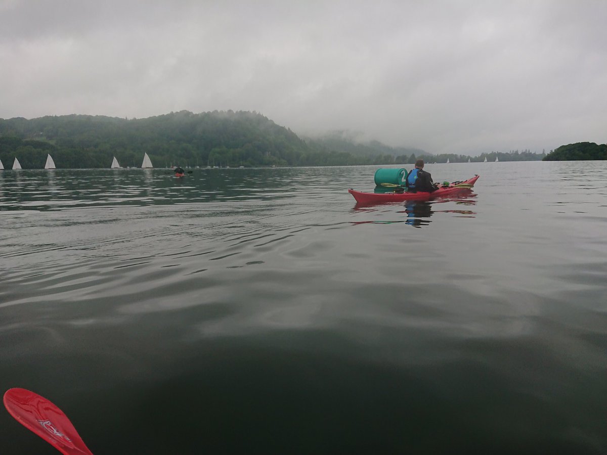 PeakrillCPHG's tweet photo. 12m paddle on Windermere Saturday, low cloud, a brief windy/rainy spell. Now now paddled the full length of the lake - need to get onto some of the others now (Ullswater also done!) #gocanoeing #LakeDistrict https://t.co/TLPvqZChXj