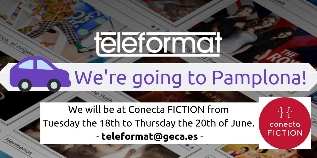 teleformat's tweet photo. We are going to #Pamplona!! We will be at @Conecta_Fiction from Tuesday the 18th to Thursday the 20th. If you are also going to attend and want to get to know what we do better, write us to arrange an appointment. We are sure you are going to like #Teleformat...  #ConectaFICTION3 https://t.co/LC4r8KglOj