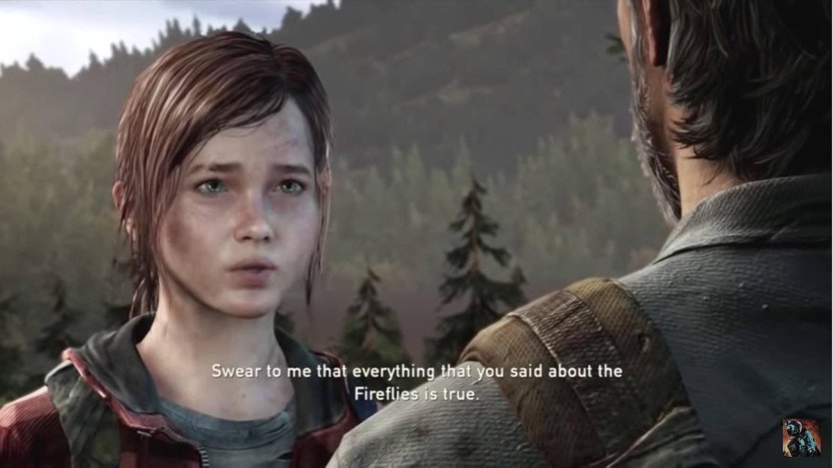 secondlastofus's tweet photo. @PlayingUs An interesting fact I found out and quite relevant to the ending is that originally the last sequence was scripted as one long cutscene. This idea was however scrapped to make it in parts playable. Resulting in a more ambiguous ending. #PlayingWithTheEnd19 https://t.co/eDydS96Nw6