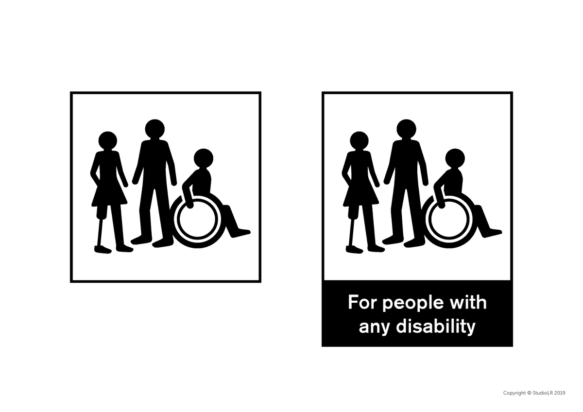 StudioLR's tweet photo. What's this about the new 'Any Disability' symbol? https://t.co/VXbT2UzG8x

@LifeChangesTrst @warnock_grace #disabilities #inclusivesymbols #pressrelease https://t.co/tdkw3rBJUh