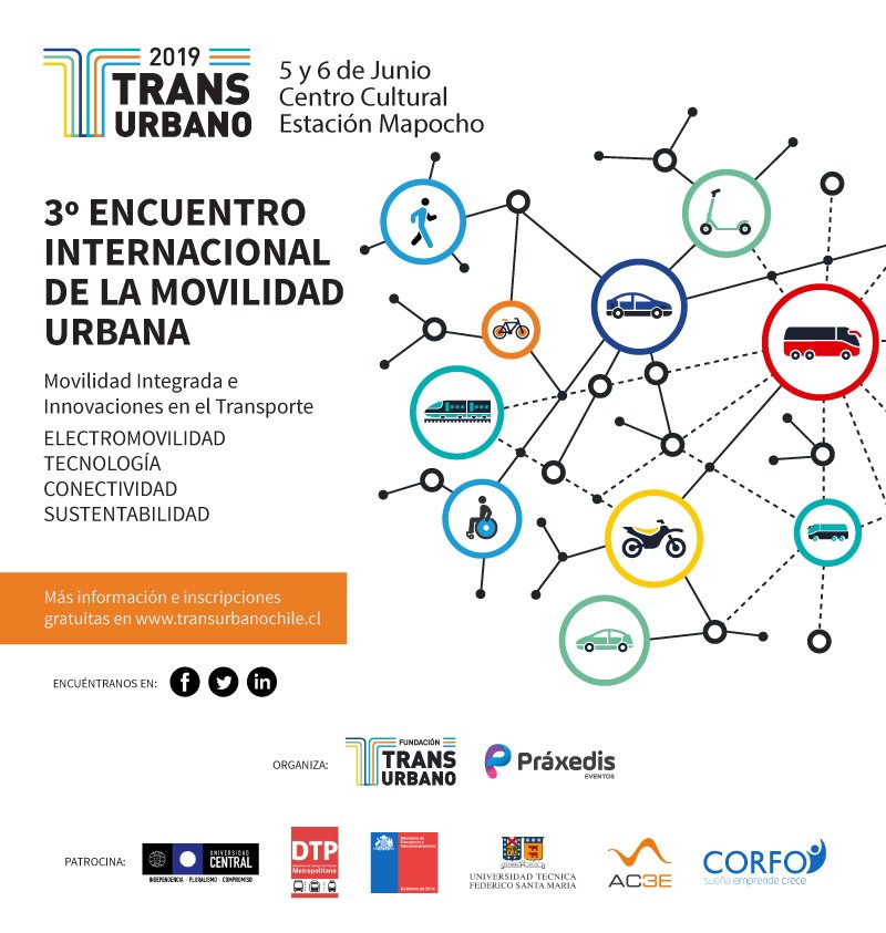 AC3E_cl's tweet photo. Hoy nuestro investigador Fernando Auat Cheein estará en encuentro de movilidad y transporte público @Transurbano_ exponiendo sobre la Automatización de Vehículos, sus avances, trabajo del @AC3E_cl y repercusiones en la industria. https://t.co/8k5vAsRJXr