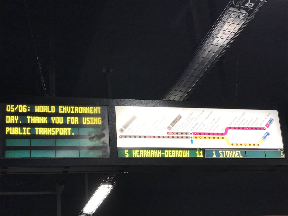 StephanSaive's tweet photo. @STIBMIVB journée mondiale de l’environnement et pas de métro avant 11 minutes en heure de pointe? https://t.co/JLdsre6Iai
