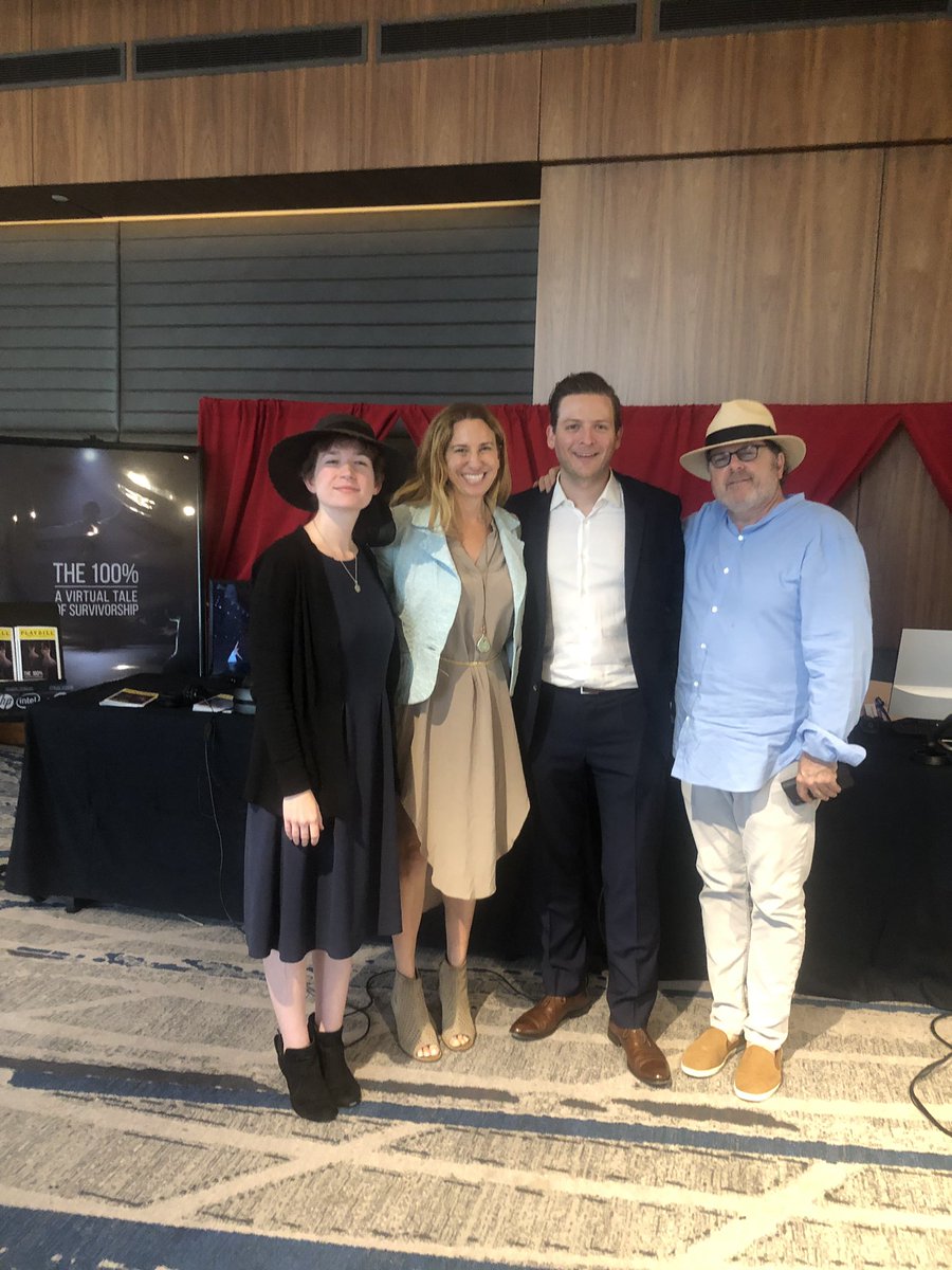 JoannaPopper's tweet photo. If you’re at Social Impact Summit, come see The 100%, a VR experience to benefit @SU2C by @the100pct, supported by @HP @intel shot at @metastageXR. Also, if you’re not at #SIS19 &amp; just want to see it, come by DTLA Intercontinental Hotel. 😊😎#PoweredByHP #HPReverb @HP_Newsroom https://t.co/vBjhWGfSYV