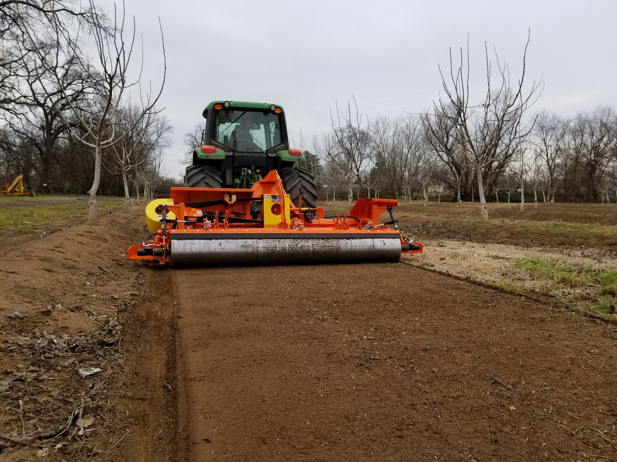 NWTiller's tweet photo. Northwest Orchard tiller. Clean up post harvest prunings and debris in ONE pass. https://t.co/TygW6lRQfQ