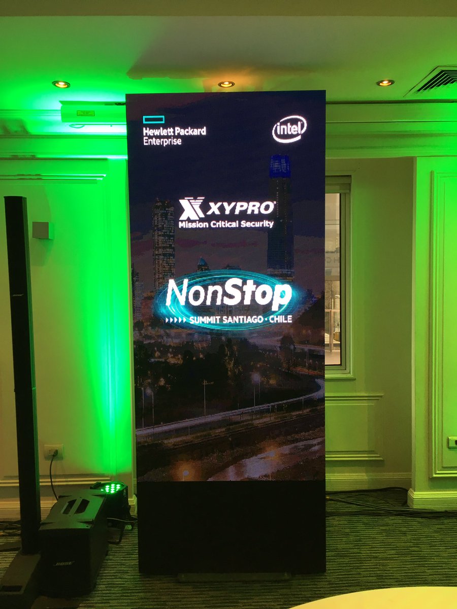 gaboxyp's tweet photo. Comenzando el día en el #NonStopSummit Chile 2019 en Santiago! Contentos de hablar de #SecurityIntelligence y #Analytics con los participantes. #XYGATE #XS1 #compliance #auditing #integrity #CLIM @HPE_Chile @XYPROTechnology https://t.co/4FgEUsrevc