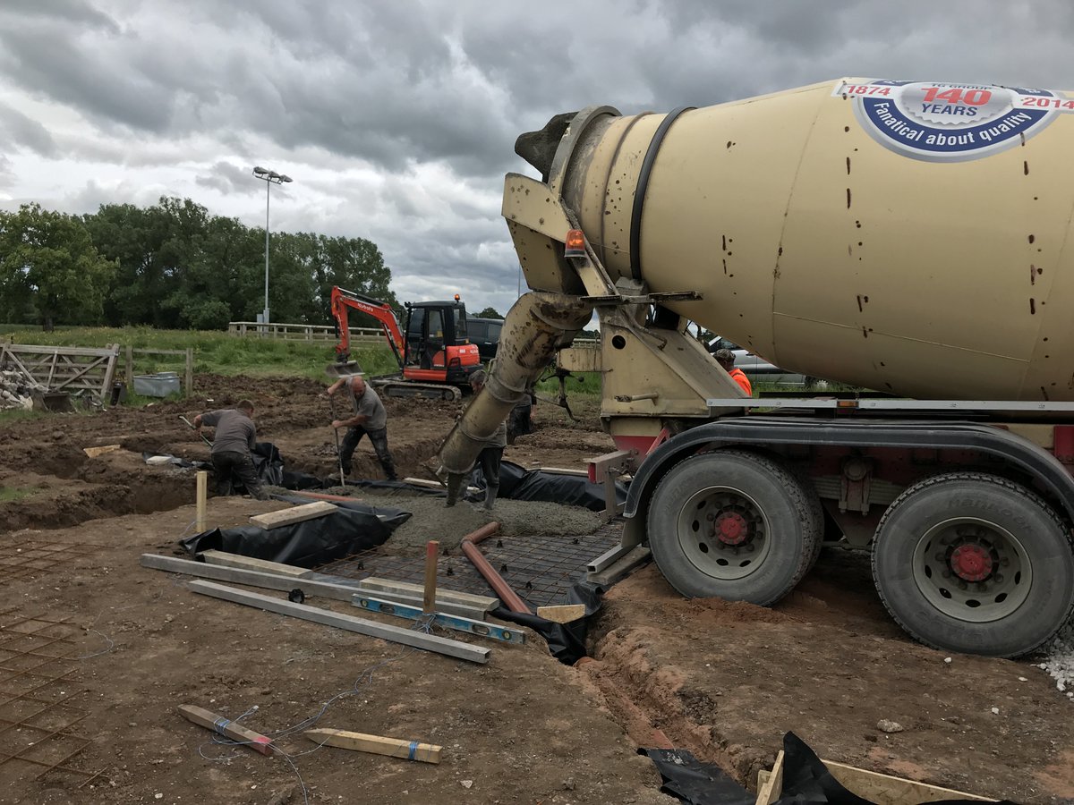 Busy day at Rookery Equine! Thanks to <a href="/TGBUILDERSM/">TGBuildersMerchants</a> for supplying the concrete for the base of the spa &amp; therapy room 🐴

Our <a href="/sstrikefencing/">Suddenstrike Fencing</a> team install equine fencing, as well as groundwork &amp; surfacing for riding arenas &amp; stables - 01270 619147 📞

suddenstrikefencing.co.uk/equine-fencing/