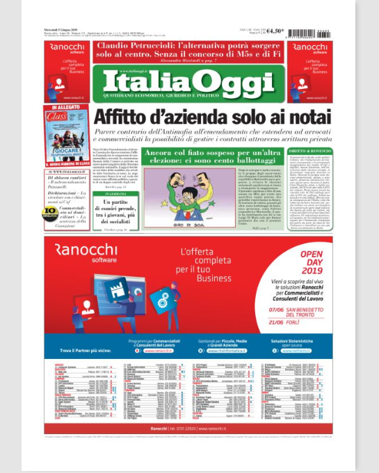 ranocchisw's tweet photo. L'offerta completa per il tuo business #5giugno @ItaliaOggi con #NTSInformatica e @Nethesis_srl https://t.co/OWocPItSVl