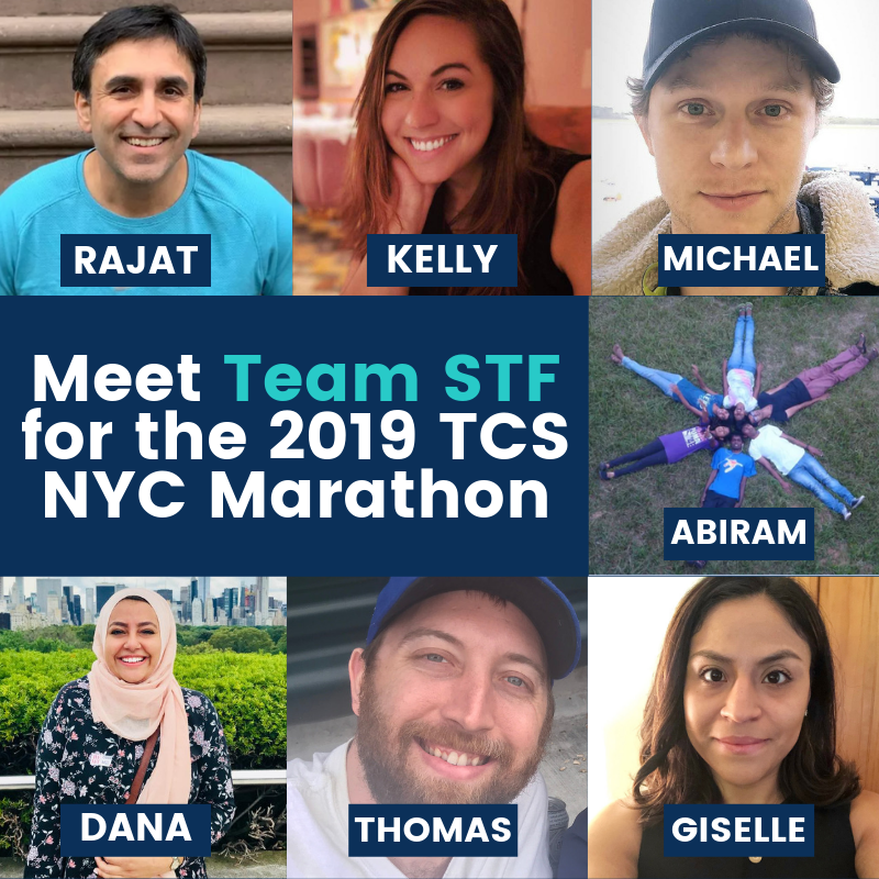 shesthefirst's tweet photo. Happy #GlobalRunningDay! To get in the spirit, we're sharing the inaugural #TeamSTF for the 2019 @nycmarathon. ๐๐พโโ๏ธ๐๐พโโ๏ธ
They're showing what it means to #SweatforSTF. ๐ช๐พ Say hello & learn more: https://t.co/HjbNuxTkiR https://t.co/3cbmrlDiM9