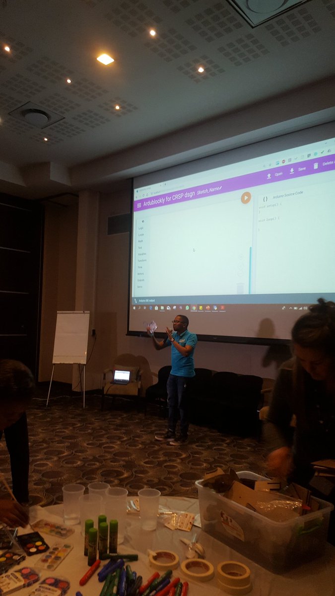 CRSP_dsgn's tweet image. Kicking off an exciting Robotics and Coding session @SasolSA 4th Annual Technical Teachers&apos;  Conference #SasolFoundation #CRSPRobo #LCERT