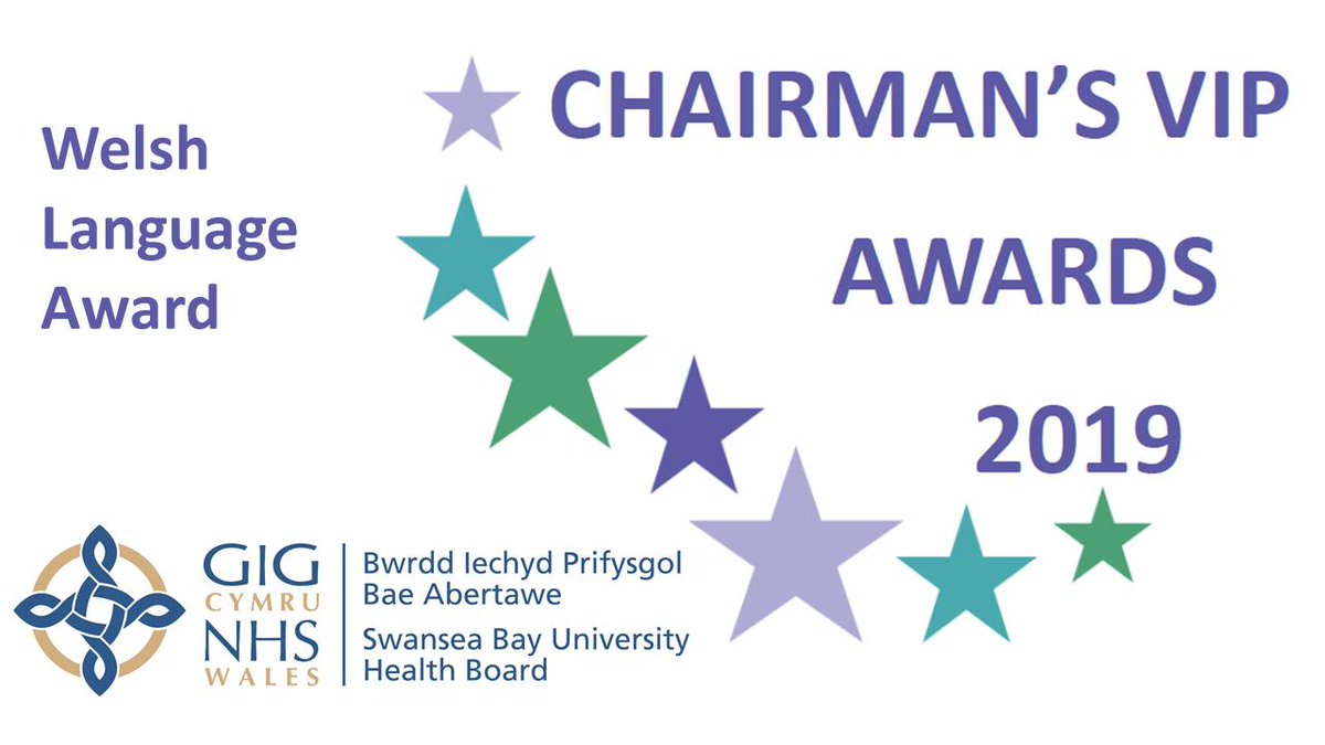 SwanseabayNHS's tweet photo. Congratulations! Our winner for the ‘Welsh Language Award’, sponsored by @AllocateS, is Angharad Higgins, Mitchell Jones and Ysgol Y Ferch O’r Siarter Iaith Champions #ChairmansVIP2019. https://t.co/yvrI7Tz2n8