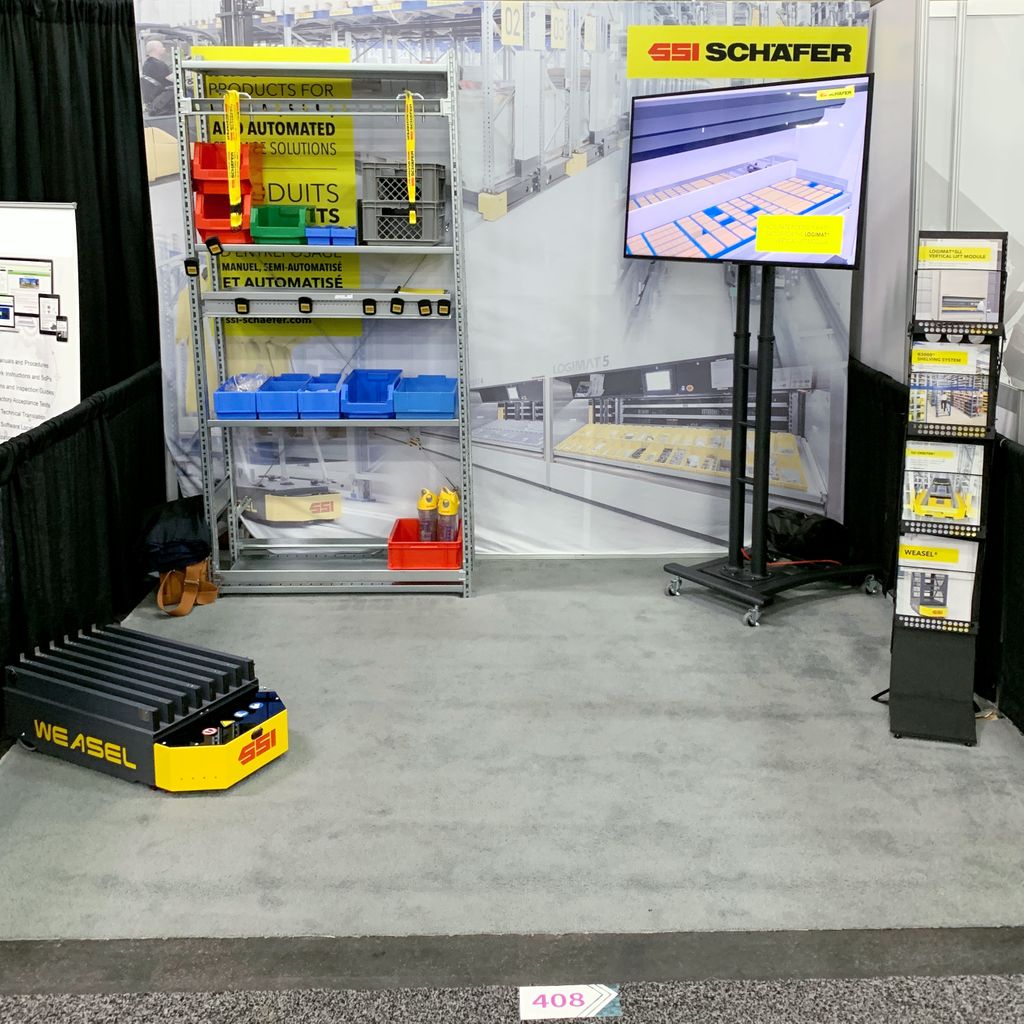 SSISCHAEFER's tweet photo. Attending #WMTS2019 in #Edmonton? Swing by Booth 408 and let's talk #materialhandling and automation solutions! @SME_Canada https://t.co/Ko4Ju2Q78A