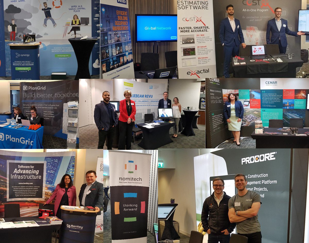 RICSnews's tweet photo. We must thank our RICS Digital Built Environment Conference sponsors @Nomitech_ @procoretech @PlanGrid @BentleyUKI And exhibitors @Exactal @CEMAR_UK @Cadventure_Ltd @HIDGlobal @totalsynergy #RICStech https://t.co/btHG8WvPuY