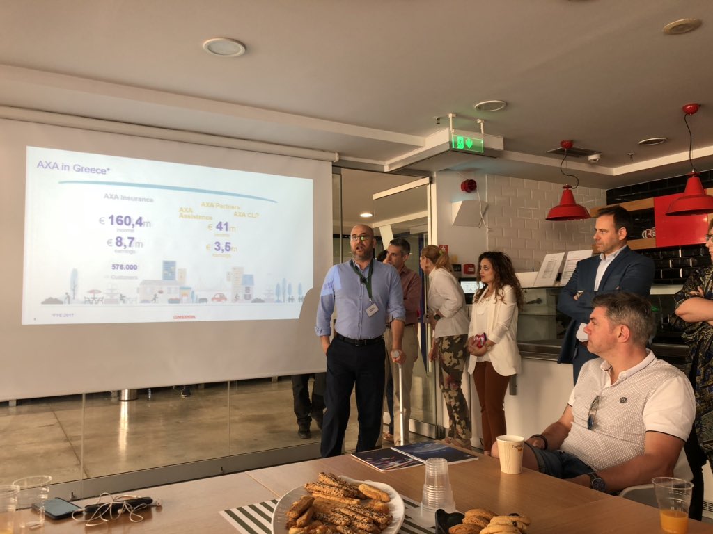 Visite d’AXA en Grèce avec les Agents Généraux vainqueurs du concours 2018. Échanges et partages