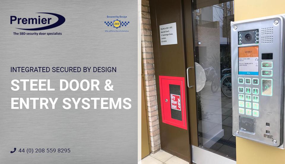 PremierSecCons's tweet photo. Premier Security &amp; Fire produce LPS1175 SR2 thermally broken communal entrance steel door sets with Secured by Design certification incorporating door-entry systems provided by our partners, Urmet UK Ltd.  https://t.co/rX03Pw9piA https://t.co/oVEW5oc5aB