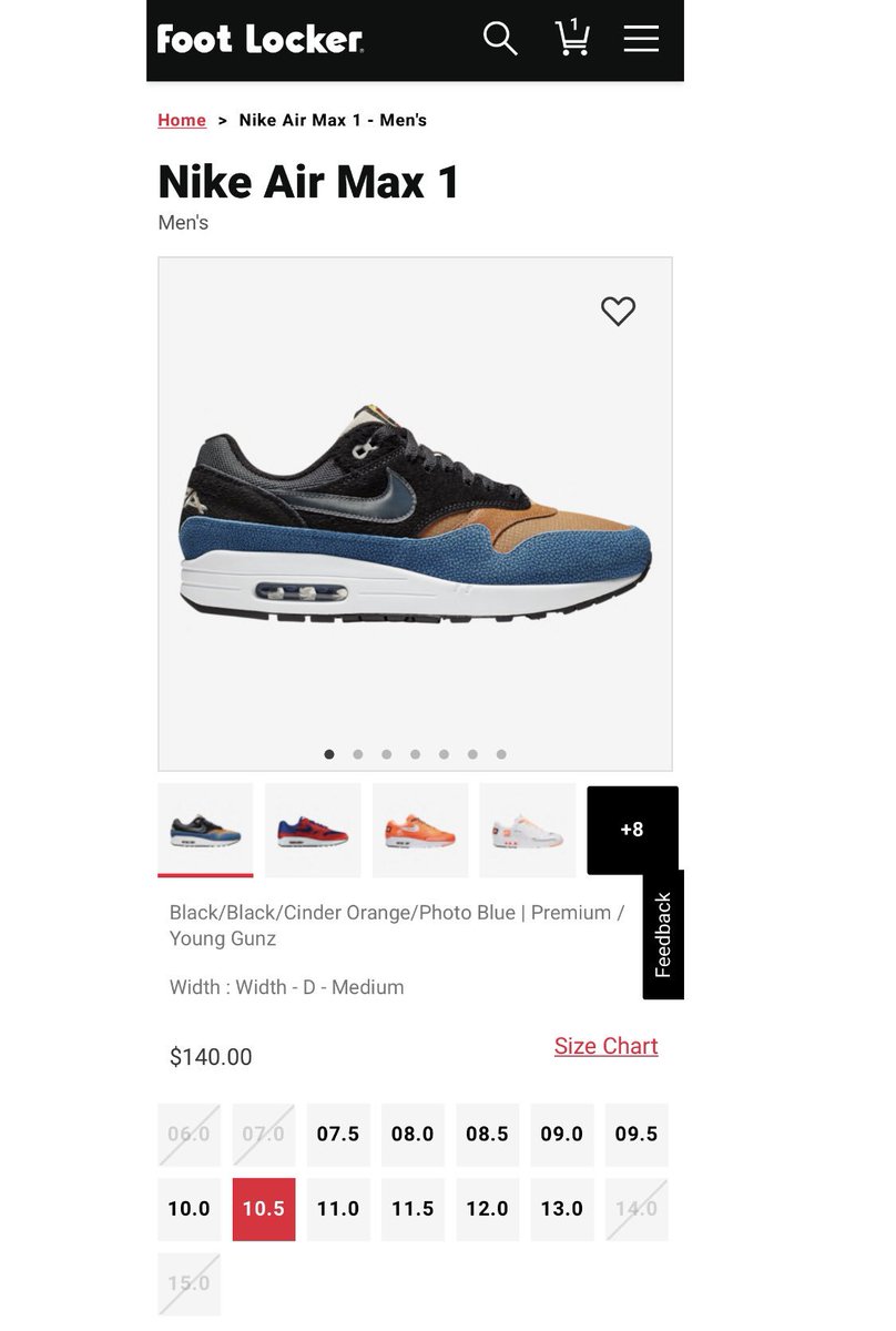 swipa air max 1 footlocker
