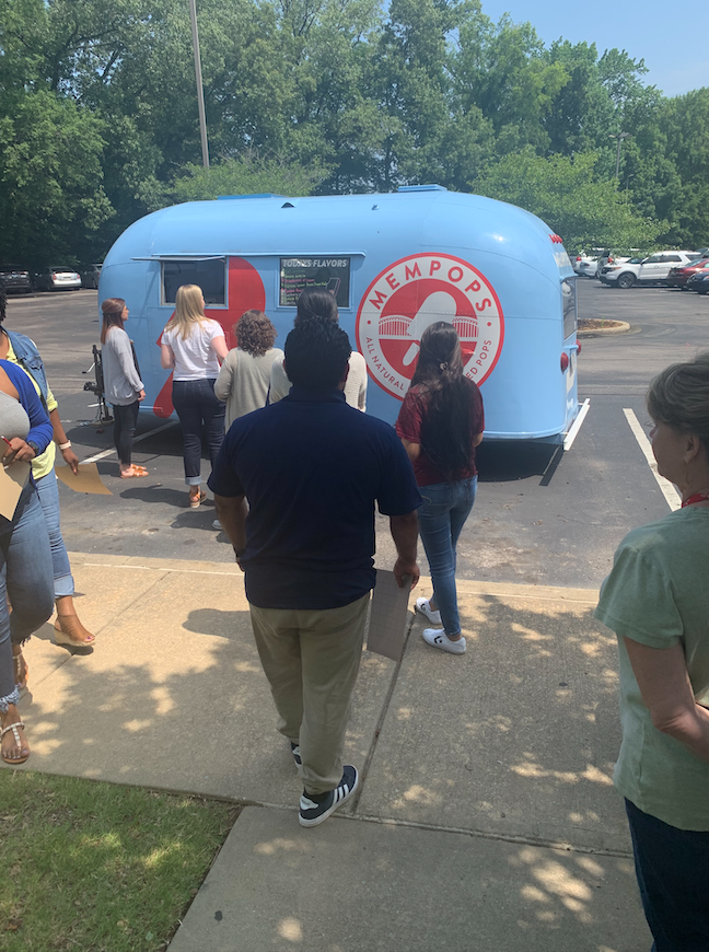 youthvillages's tweet photo. Yesterday's YVWay Staff Appreciation Party at our Ops Center in #Memphis was a fun-filled day of dunking our bosses, snacking on @MEMPopS and celebrating that we're @GPTW_US certified! Could a Tuesday get any better?☀️
#GPTWCertified #youthvillages #nonprofit #mempops #summerfun https://t.co/drJTACwMCZ