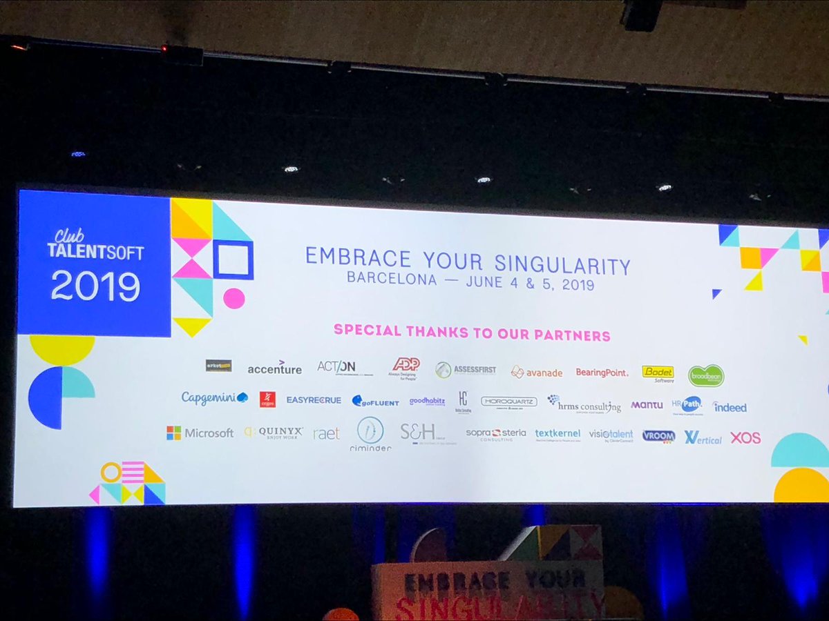 hrflowai's tweet photo. We're very proud of being partner of the @talentsoft #CLUBTS  2019 #Barcelona.
#AI #HR #FAIRNESS #PRIVACY https://t.co/vXL86UhEAW