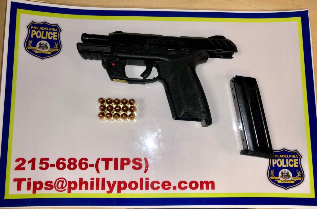 PPD19Dist's tweet photo. Great job last night by @PhillyPolice Officer Devlin and Officer Noga. They removed another Gun from the streets of PSA #2 in West Philly!! Great job! #Working2ReduceCrime #ThePHLWay https://t.co/O5C6GVOdG8
