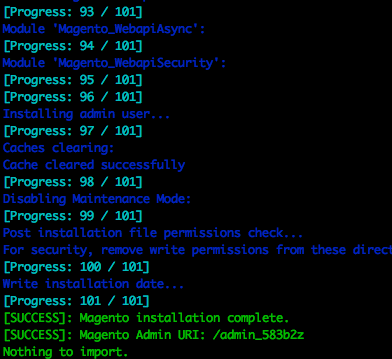 nuzil's tweet photo. Make #Magento small? Easy! For moving in direction of service isolation I reduced amount of installation steps for Magento Commerce from 1353 to 101. Now we can use if for our #MagentoImportService! #abobe #mageEngCom #ServiceIsolation https://t.co/iUC2OAuB8C