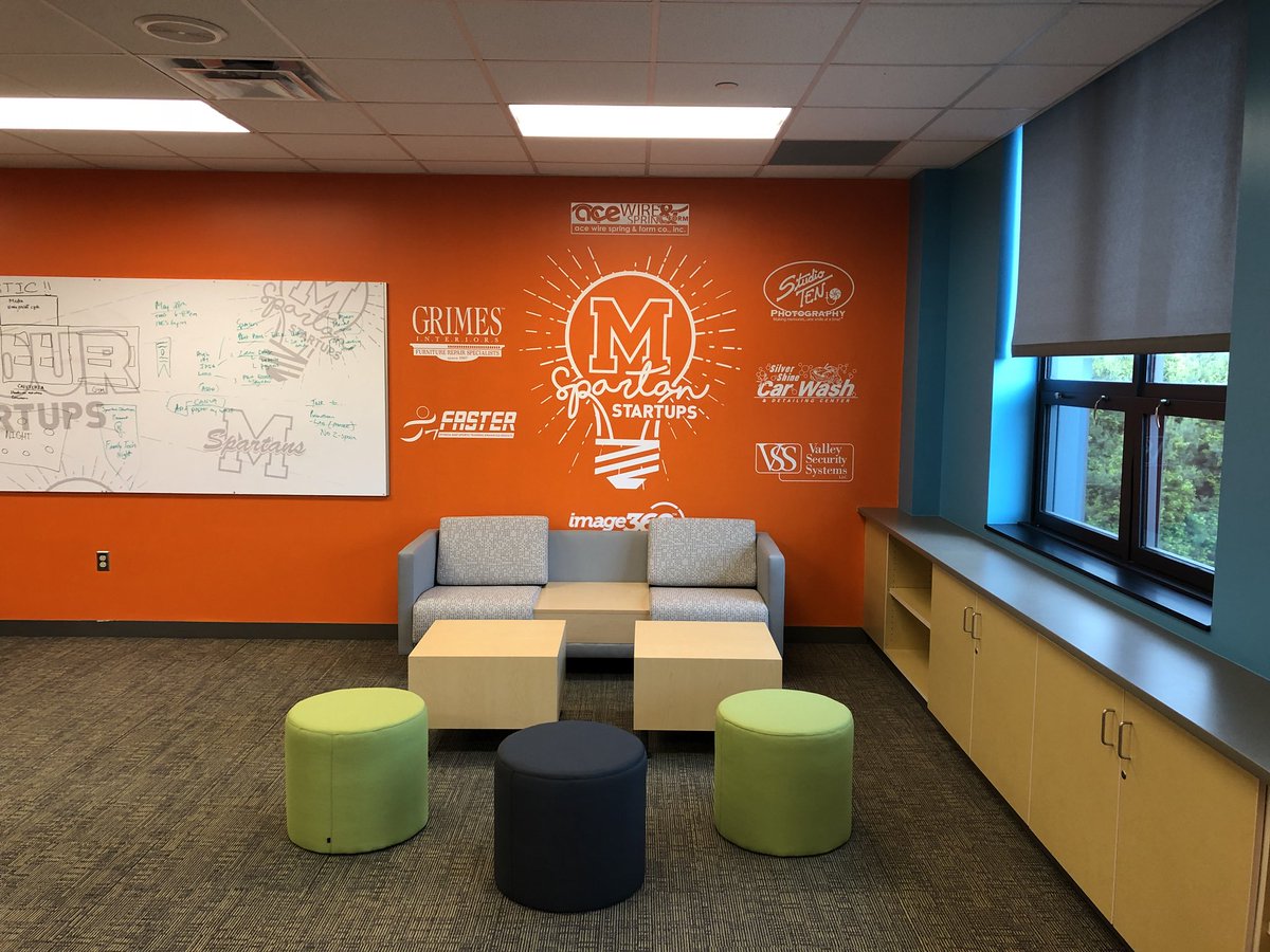 hilltopspartan's tweet photo. Check out @montrepeneurs new Think Tank! Big things coming! #Innovate #Design #Lead #Design #MontourProud https://t.co/4rFUy0baAf