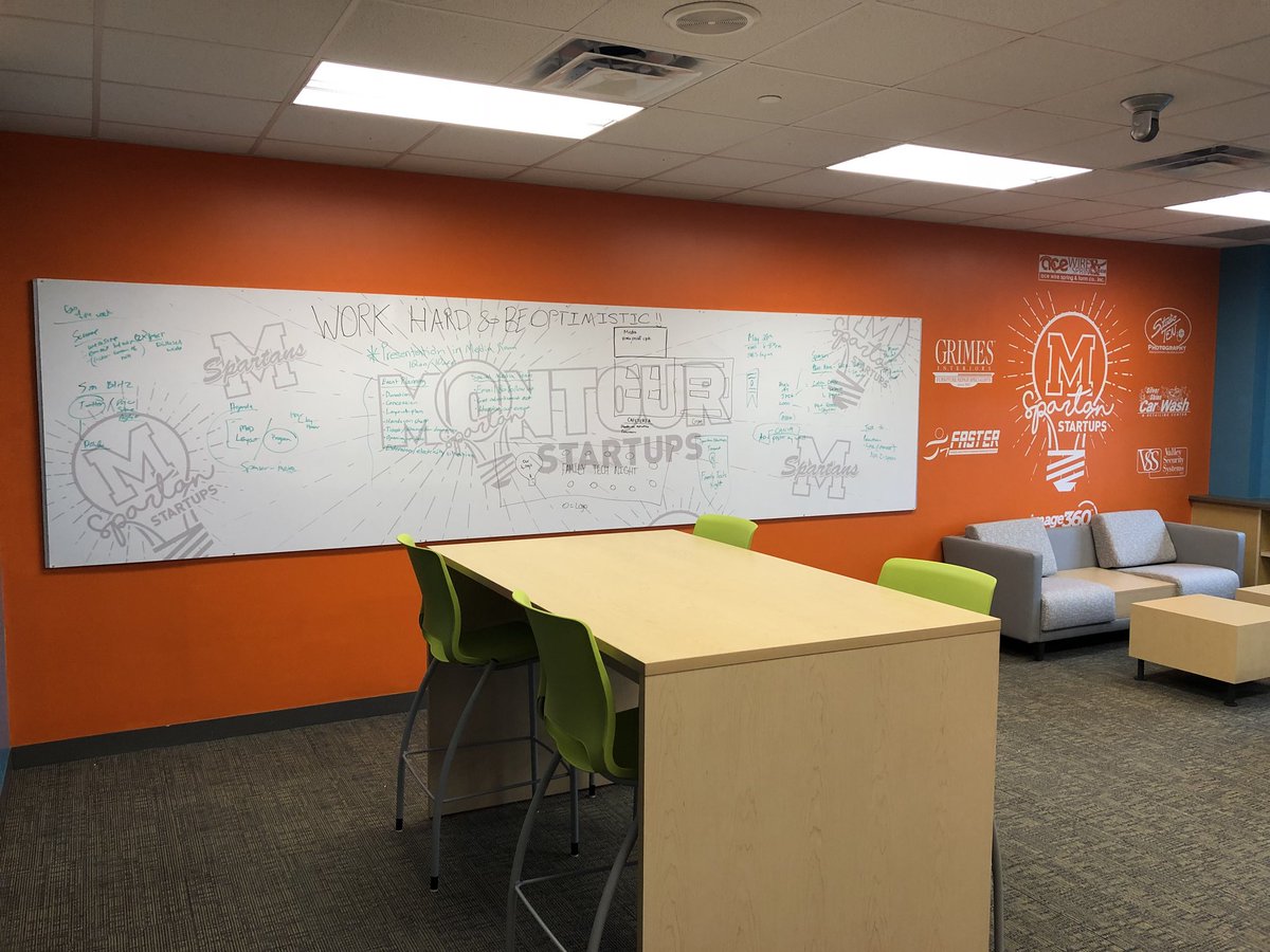 hilltopspartan's tweet photo. Check out @montrepeneurs new Think Tank! Big things coming! #Innovate #Design #Lead #Design #MontourProud https://t.co/4rFUy0baAf