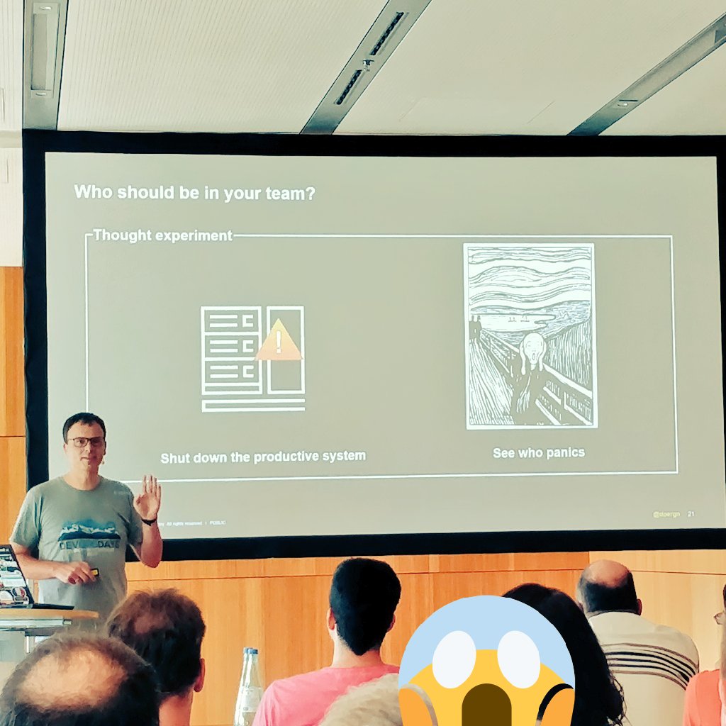 qu4nd's tweet image. Ever wondered how to find the perfect staff for your DevOps Team? @doergn knows the answer...
#DevOpsentials19 #devops