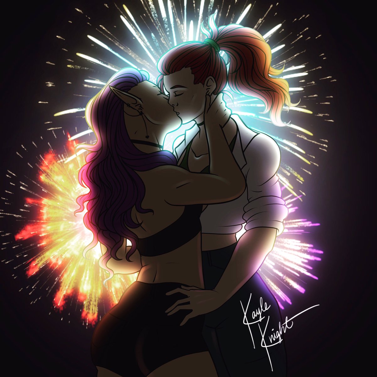 KKnightArchive's tweet photo. 💖Sometimes saying I love you doesn’t need words at all♥️
#PrideMonth2019 #lovewins #characterdesign #originalcharacter #art  #illustration #digitalillustration #anime #cartoon #drawing #graphicdesign #lgbt #lgbtart #queerartist #storiesthatmatter https://t.co/WYunHTTZkb