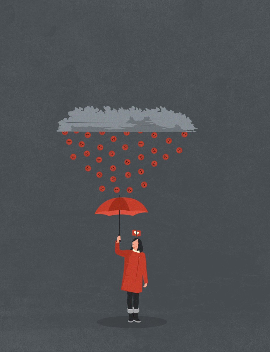 The hate on social media. <a href="/AnnaGoodsonMgmt/">Anna Goodson Illustration Agency</a> #illustration #illustrator