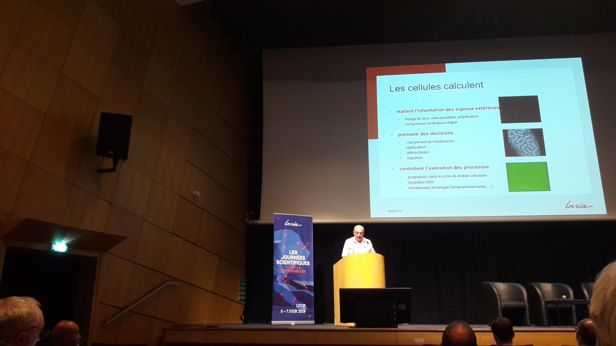 Inria's tweet photo. #JSInria2019 | Session 2⃣ Biologie et santé multi-échelles
👥 Diane Peurichard, François Fages, @p_peterlongo & @sam6ernard exposent les recherches et constats de leurs équipes. https://t.co/Ki9re9TeG6