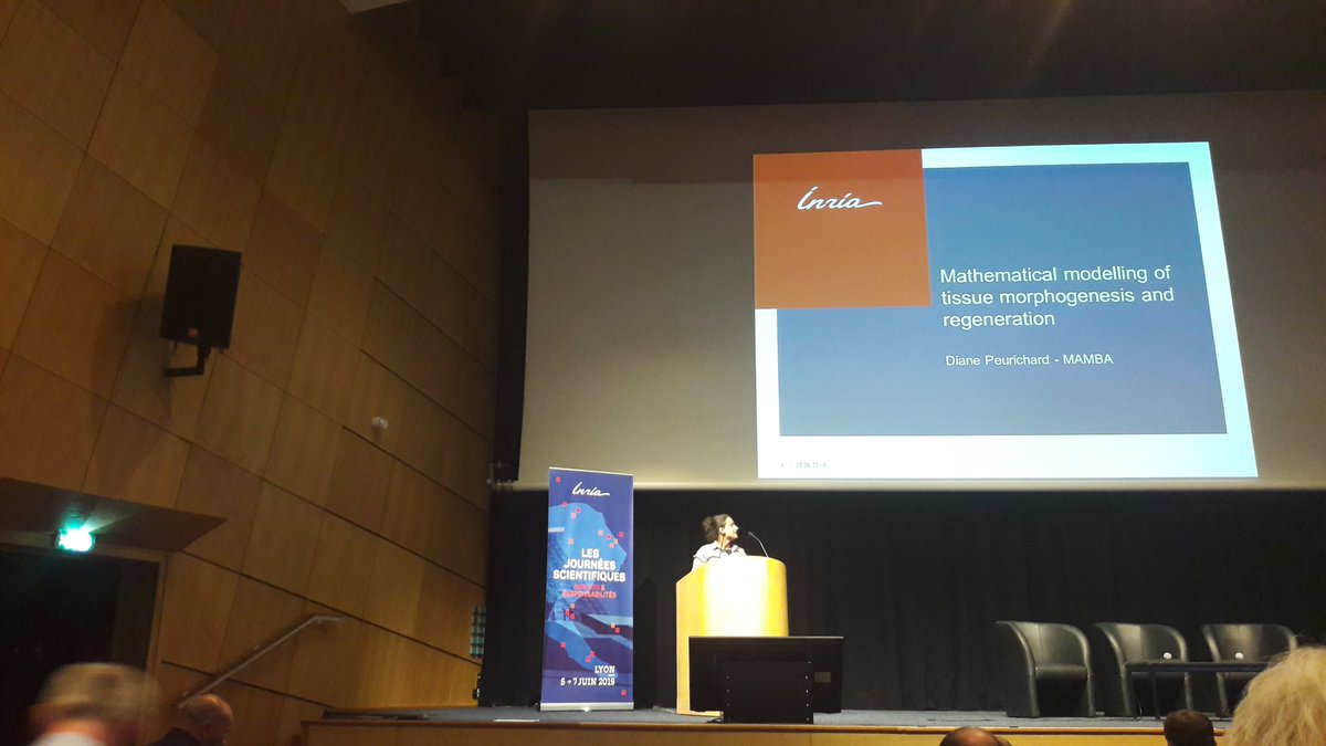 Inria's tweet photo. #JSInria2019 | Session 2⃣ Biologie et santé multi-échelles
👥 Diane Peurichard, François Fages, @p_peterlongo & @sam6ernard exposent les recherches et constats de leurs équipes. https://t.co/Ki9re9TeG6