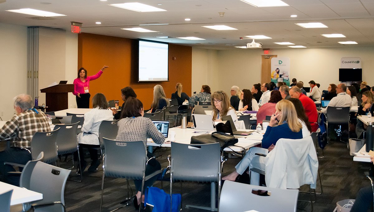 DonorPerfect's tweet photo. The DonorPerfect Community Network Conference Tour started at our headquarters. The event included training workshops, a happy hour, raffle prizes, a networking breakfast, and several informative presentations. Will we see you at the next #DPCNC? #nonprofit #networking https://t.co/okOnTenF5R