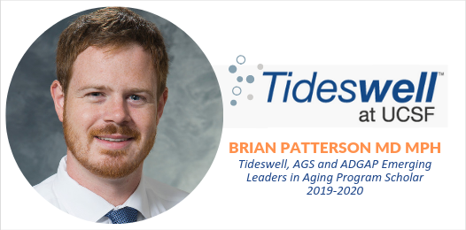 Congratulations to @BPattersonMD on being selected for the 2019-2020 @TideswellUCSF Emerging Leaders in Aging Program, a highly competitive national development program and peer mentor cohort for up-and-coming leaders in the field of aging patient care. Amazing work, Brian! 🙌🏼