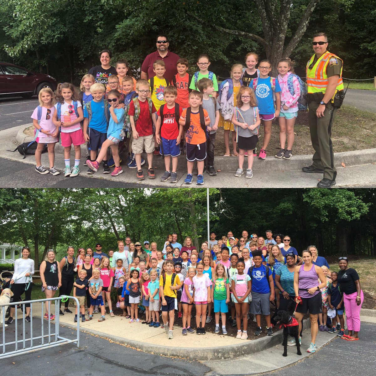 wresWildcats's tweet photo. WES Walk to School Day was a huge success! Thank you to our wonderful PTA for organizing it and CCPD for supporting us! #WESptaRocks #chesterfieldcountyPD #WESwellnessWednesday #ONEccps https://t.co/7HvM73GEO7