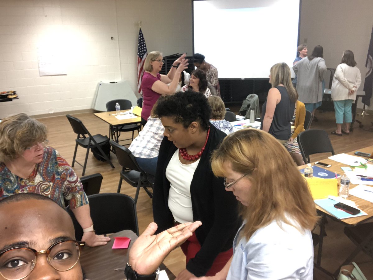 smile__beloved's tweet photo. This cohort of educators at the #WIDA #ScaffoldingUp Conference has been informative. Melissa Paton, of Portland, Oregon, has been a thorough and dynamic facilitator! @RMSLions @bcpsva #BrunswickStrong https://t.co/tA9sJud6Ae