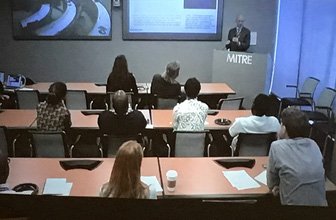 mitrepepper's tweet image. Thanks to @ORNL&apos;s Dr. Jack Wells for his great talk @MITREcorp on the #SummitSupercomputer.  I&apos;m one impressed robot!