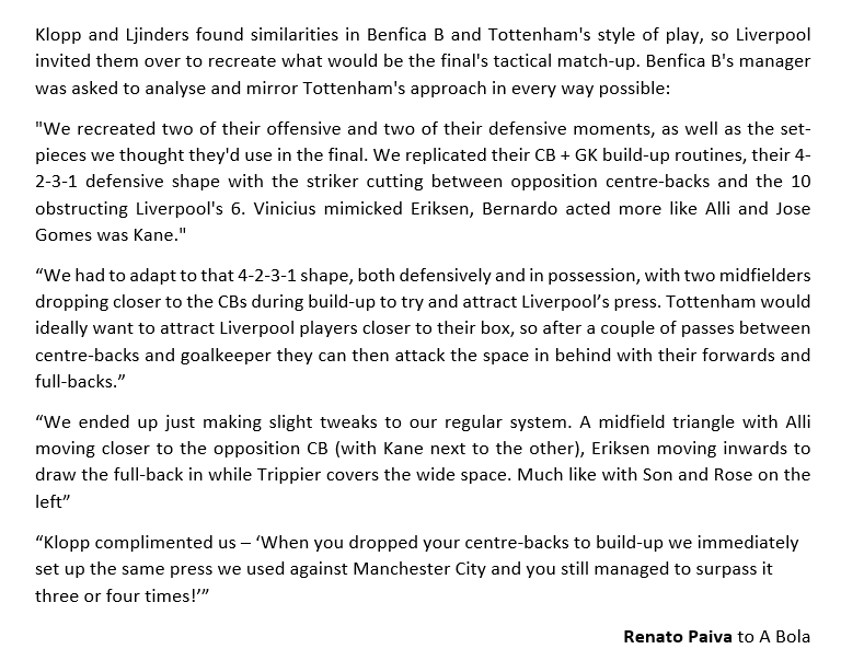 Depizarron_'s tweet photo. @FedeCalandria @HS_10Ftbol El primer párrafo de este fragmento de misma entrevista, habla de que Klopp y su equipo detectaron similitudes. También es verdad que pidieron que se recrearan ciertas situaciones de juego. Un saludo 👋 https://t.co/1dTQrIkBY9