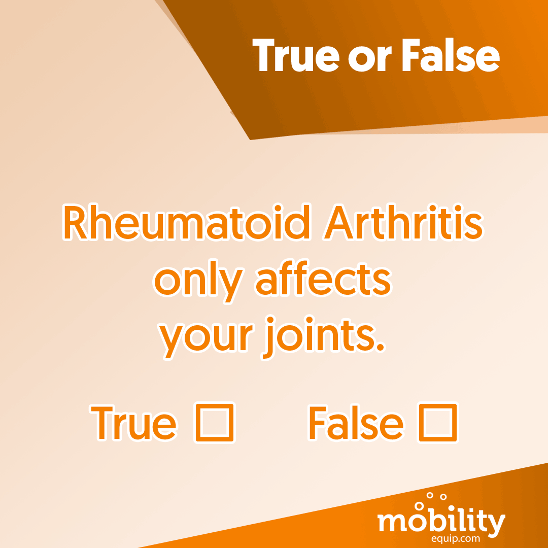 Test your knowledge. Write 'True' or 'False' in the comment section below. We´ll publish the correct answer next week!

#Mobilityequipment #Crutch #RollatorWalker #Miami #Arthritis