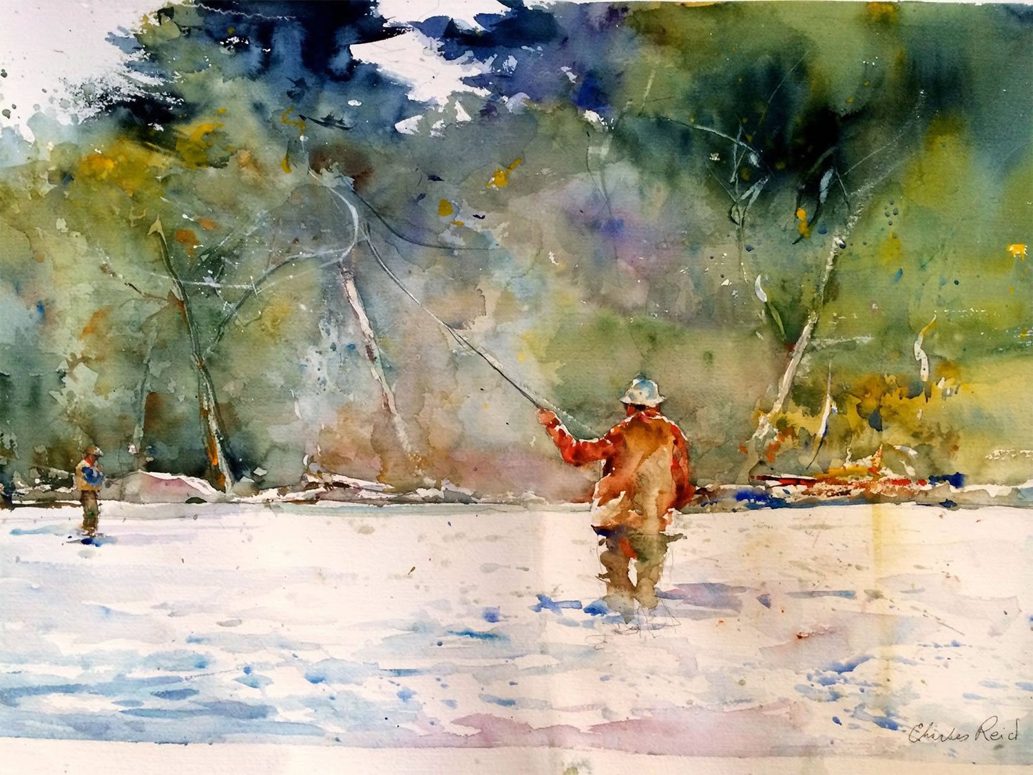 Kyle T Webster on X: A true #watercolor master, Charles Reid