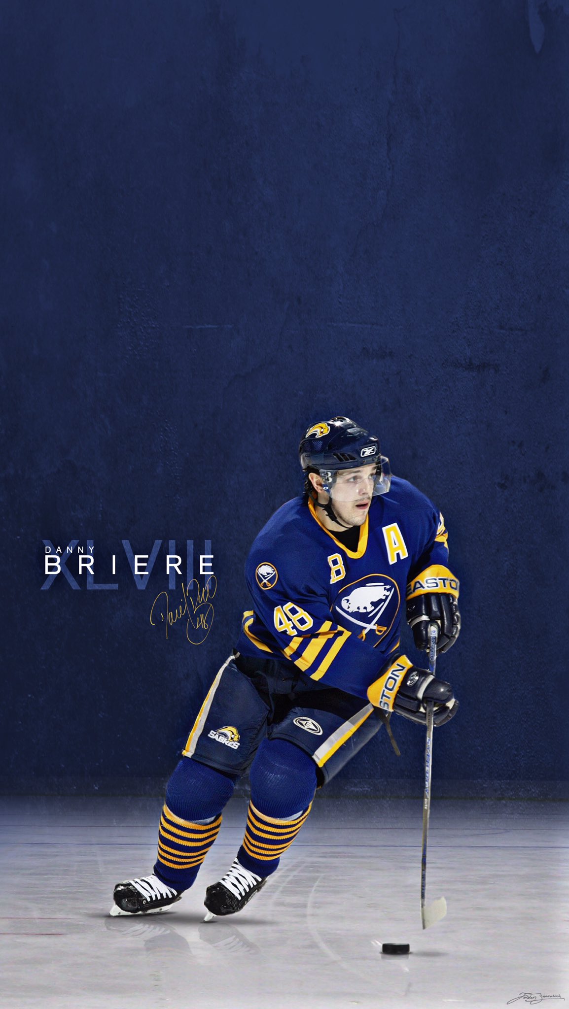 DANIEL BRIERE Jersey Photo Picture Art Buffalo SABRES 