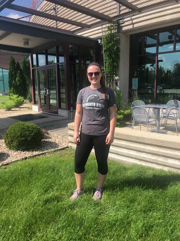 PlymStateRec's tweet image. Huge shoutout to Ally Schwab &apos;20, for representing PSU at The NED Fitness Summit in Milwaukee, Wisconsin. Ally made @PlymouthState proud by being the lone undergrad student with 18 Campus Recreation Professionals and got great information to bring back to PSU! Great job, Ally!