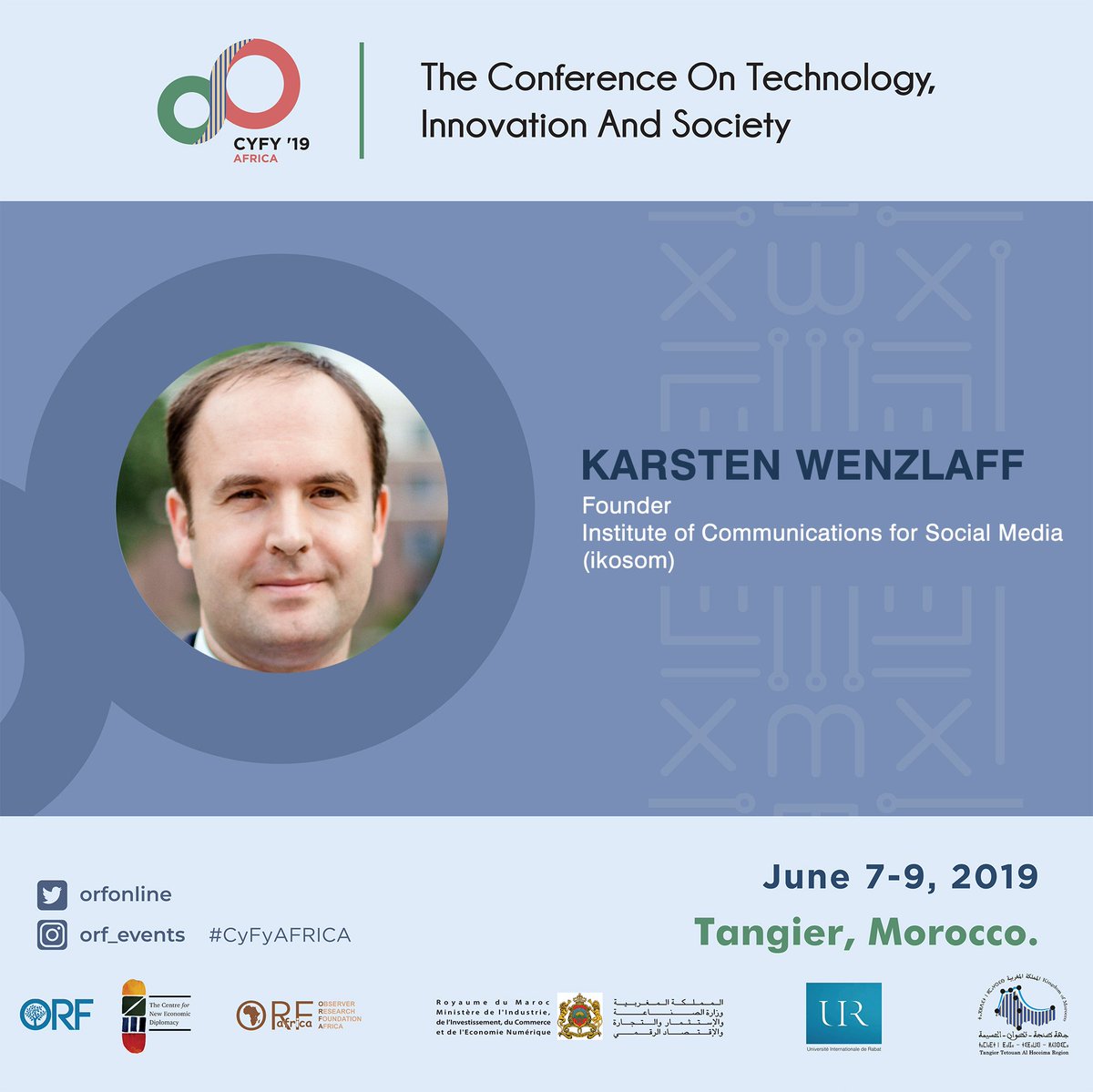 Karsten Wenzlaff (<a href="/kasi/">Karsten Wenzlaff</a>), Founder, Institute of Communications for Social Media (@ikosom), will be speaking at #CyFyAfrica! 
→ For more information visit orfonline.org/cyfy-africa/