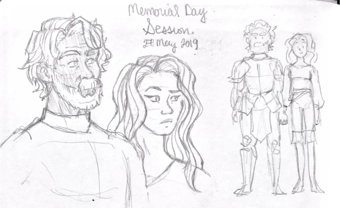 Shows up a week and a half later with more doodles for the session 